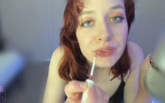 Dahlia Wolf: ASMR sladké lesklé rty polibky