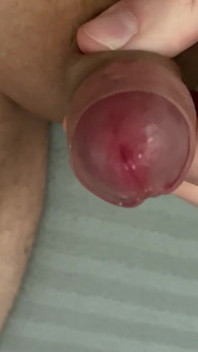 Play with the Precum From My Little Cock and Wank