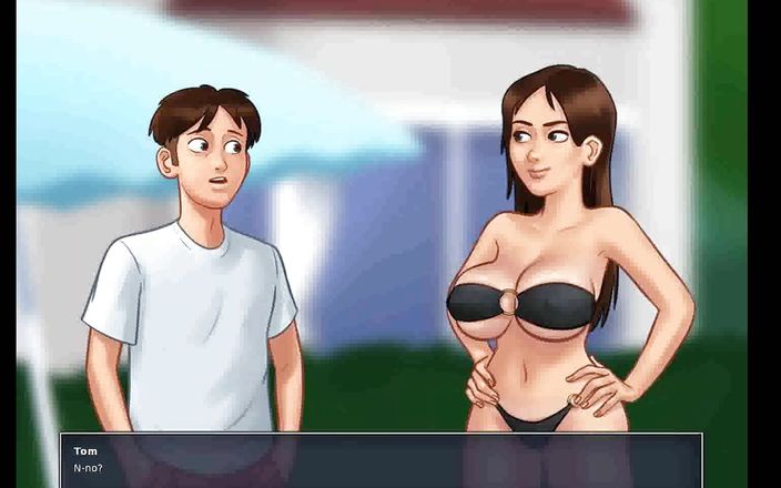 Dirty GamesXxX: Saga de vară: sora vitregă cu cur sexy lângă piscină...