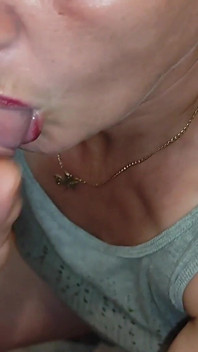 Stepson Filled My Mouth and Face with His Delicious Semen in Bathroom