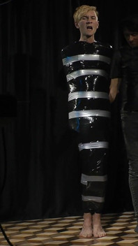 Nicky Wrapped Socks Gagged
