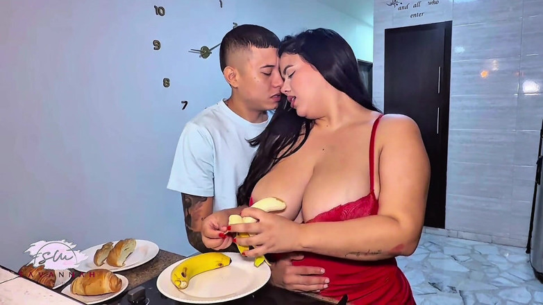 Savannah Watson: Stepson Cum on His Stepmother's Huge Tits During a Family...