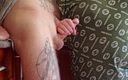 Sweet July: Sperm Flows Powerfully From the Penis After His Mother-in-law Jerked...