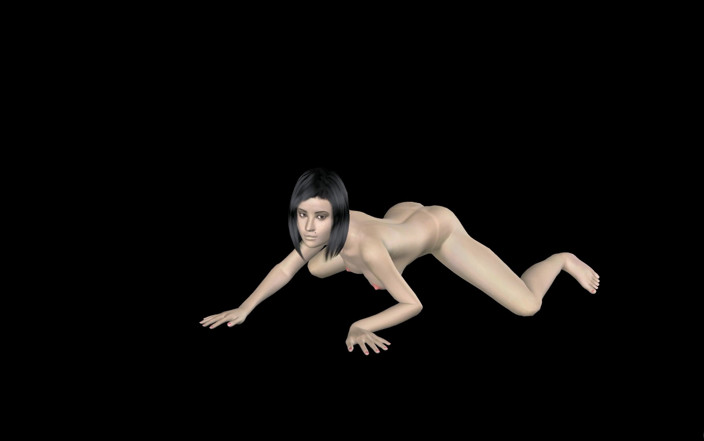 RenderLust: Animerad 3D-porr - mycket vacker flicka som ger olika sexiga poser