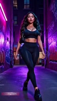 Friday Nightbeautiful Curvy Latina Model Walks