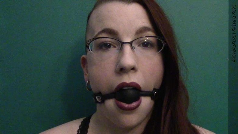 Lily O'Riley: Ballgag Staring