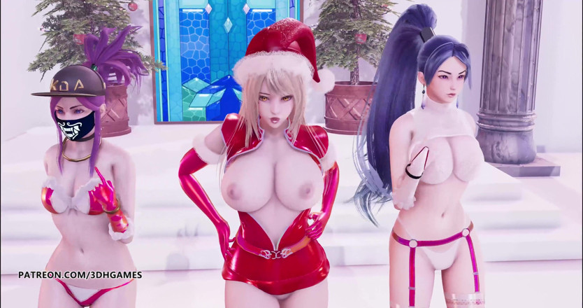 3D-Hentai Games: [MMD] Tutto ciò che voglio per natale sei tu Ahri...