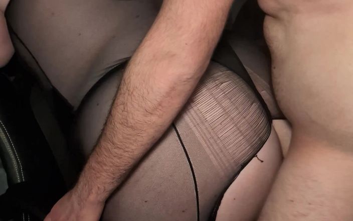 EvStPorno: Проникновение в большую задницу, анальный оргазм, боди, нижнее белье в колготках, комбинезоне
