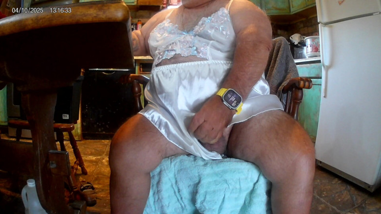 Mark Fletcher: Mark Fletcher Watching a JOI Vid Cumming Wearing More Lingerie