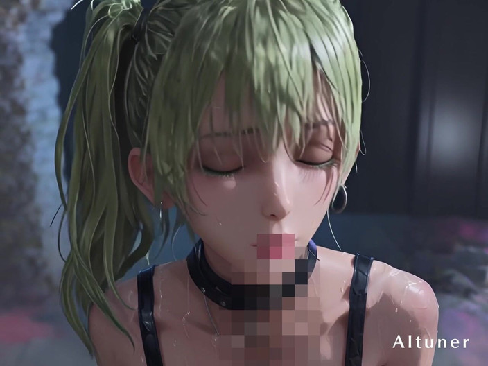 AItuner: Ekor berkembar zamrud, choker hitam - kawal malam dan tinggal di...