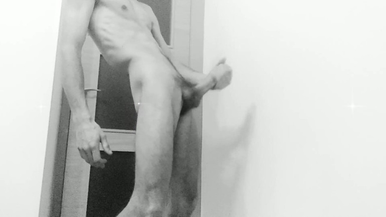 Elvissc: Masturbation of This Slim Handsome Boy with Big Cock in...
