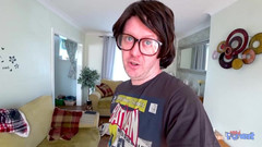 Nerd Pervert: Sophie Sheridan - Stocking Fuck and Jizz Swallow