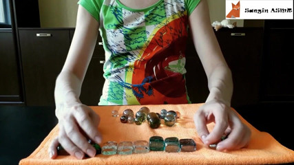Saegin: 1[ASMR] Glass marbles and pebbles (no talking)