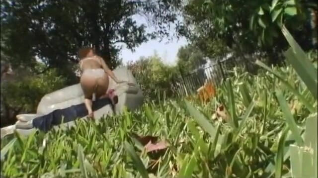 Double Penetrated: Two amazing bitches pounded hard in an outdoor orgy