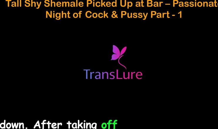 TransLure: Anglická audio sexuální příběh - Vysoká Plachá Shemale vyzvednutá v baru -...