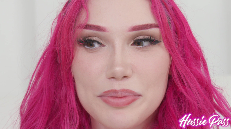 Hussie Auditions: Busty Curvy Pink All Over Featuring Lily Lou with Damion...