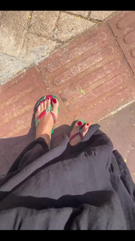 New Red Pedicure