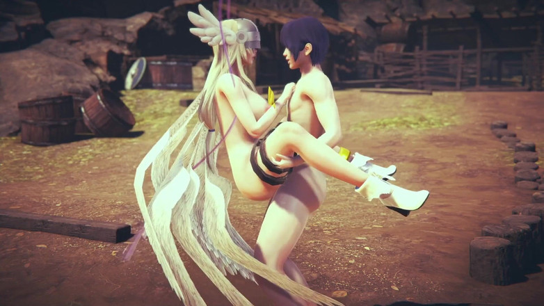 Wraith ward: Angewomon 스탠드와 캐리 POV - 디지몬 헨타이 패러디