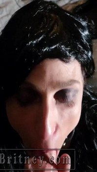 Grande n sexy Britney - gótica - gótica chick boquete facial 5 min
