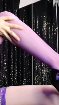 Pump Your Cock for My Purple Stockings Ita