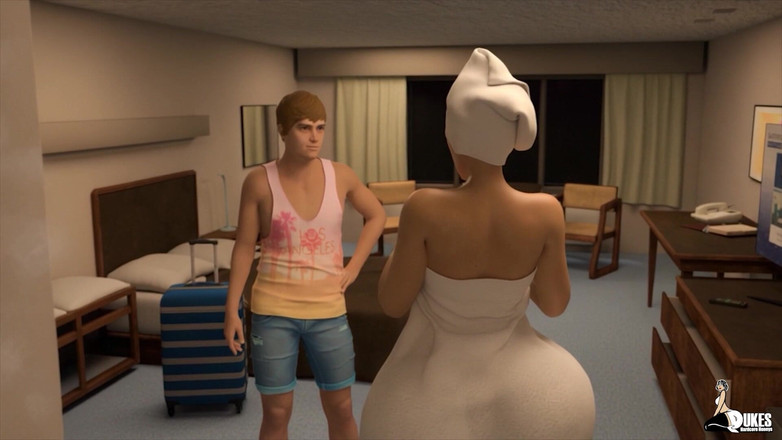 Dukes Hardcore Honeys: Tlustá pawg milf paní Keagan si vezme ptáka na dovolené