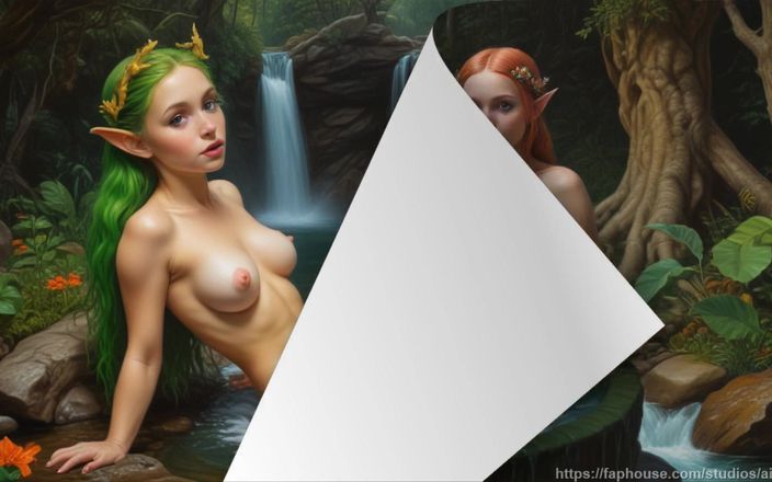 AI Girls: 42 krásných nahých dospívajících dívek ve vodním rybníku Ai Vytvořené...