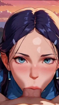 Anime Ai: the Cleaning Girl Sees My Cock and Can't Resist It.