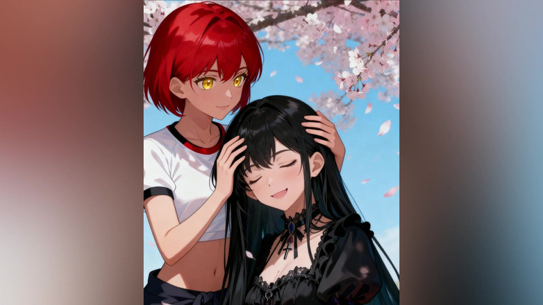 Sdanimacionescol: Akari और yuki लेस्बियन पेड़ के नीचे ऊँगली कर रही है- anime- स्पेनिश ऑडियो- asmr