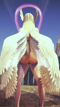 Angewomon Stand and Carry POV - Digimon Hentai Parody