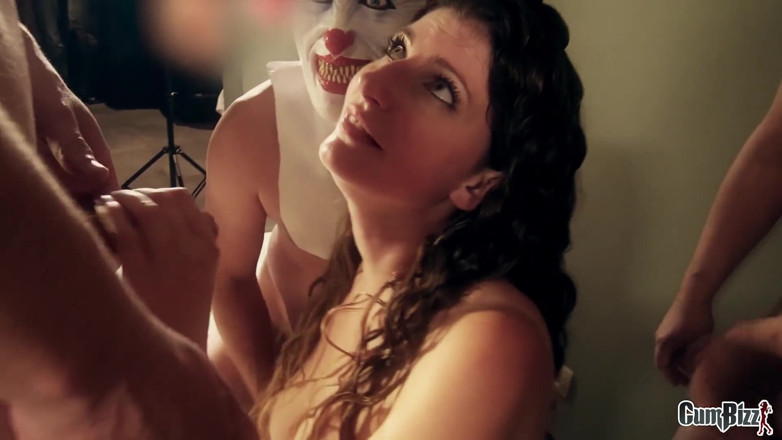 Cumbizz: Trick or treat milf creampie gangbang Sabrina deep