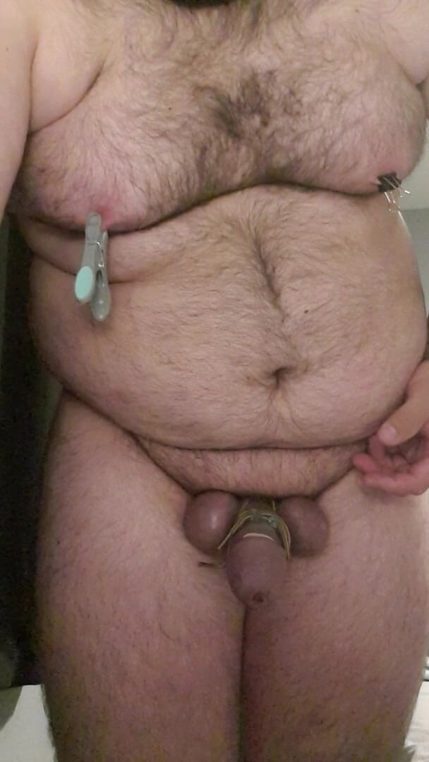 Shaun Cbt: CBT with Nipple Piercing and Butt Plug