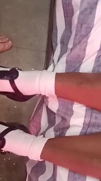 White Hunk Jack off to Students Sexy Shoes