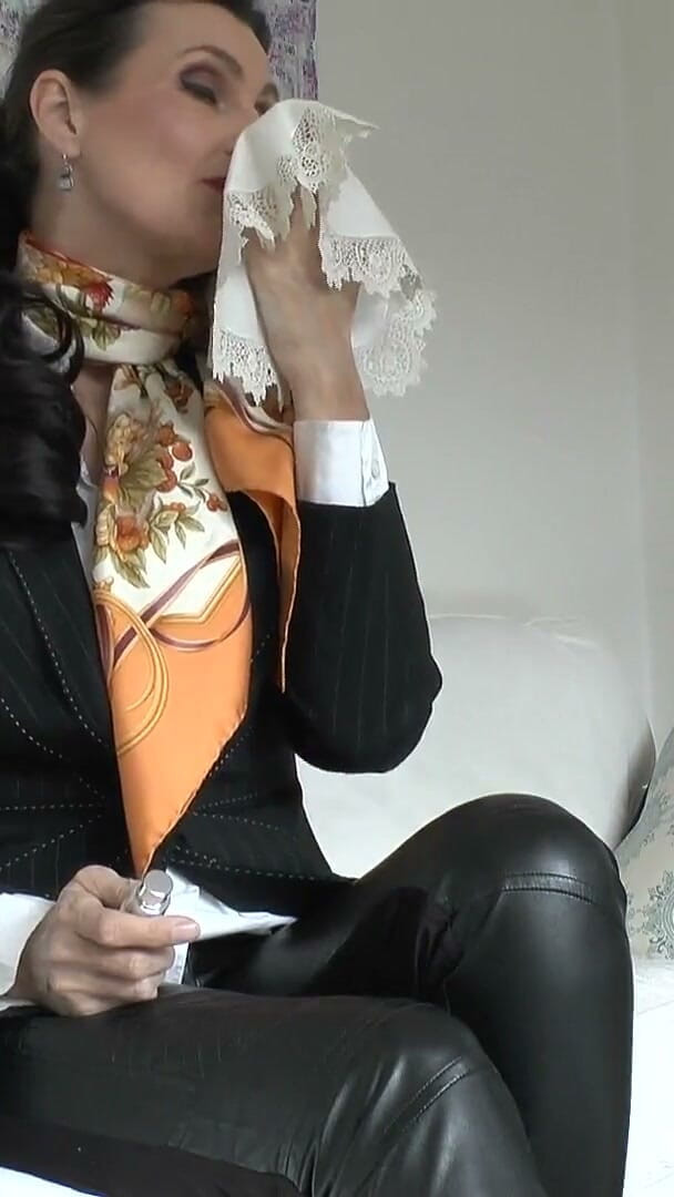 Lady Victoria Valente: Sniffing Lace Handkerchiefs and Hot Wanking Games, Part 1: Lady Victoria...