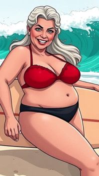 Cartoon Bikini Dojrzewa (nie nago)