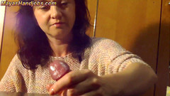 Mayashandjobs: 2 cumshots op mijn pikbord