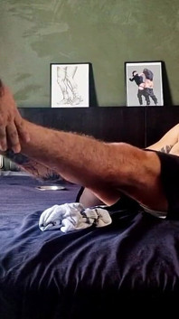 Bearded Master's Feet Massage & Worship by Hairy Muscle Sub