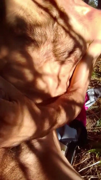 Bushy Uncut Hiker Edging in the Sun