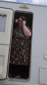 SSBBW Ladybrads Vs Caravan Door