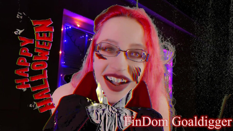 FinDom Goaldigger: Happy Halloween transformation