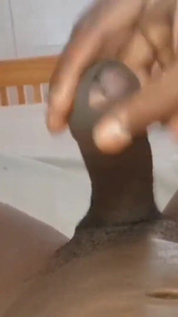 Nata4sex laying in bed stroking my hard dick