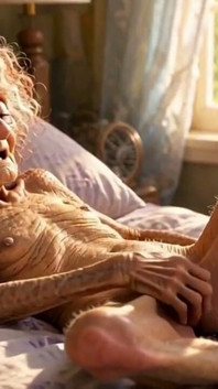 90 Year Old Woman Masturbates Her Wrinkled Ugly Pussy