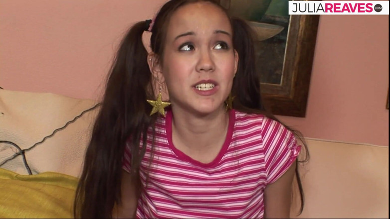 Anal Suffering: Skinny teen screams in pleasure as a massive cock drills...