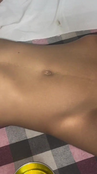 Oil Massage of Full Body - Desi Indian Petite Teen Riya