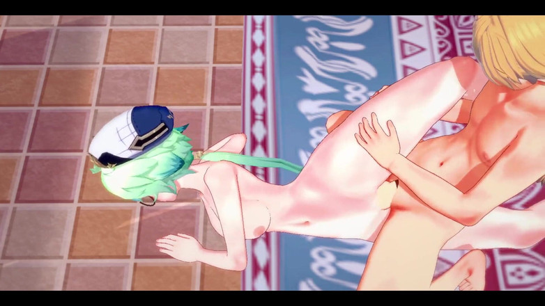 HentaiTubes: Genshin impact hentai - sacarosa x aether sakso çekiyor ve sikiliyor - Japon...