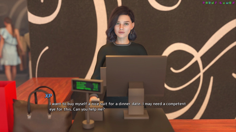 Porny Games: Lisc - ногами в ресторане, под столом 9