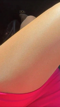 Eu amo meia-calça no carro