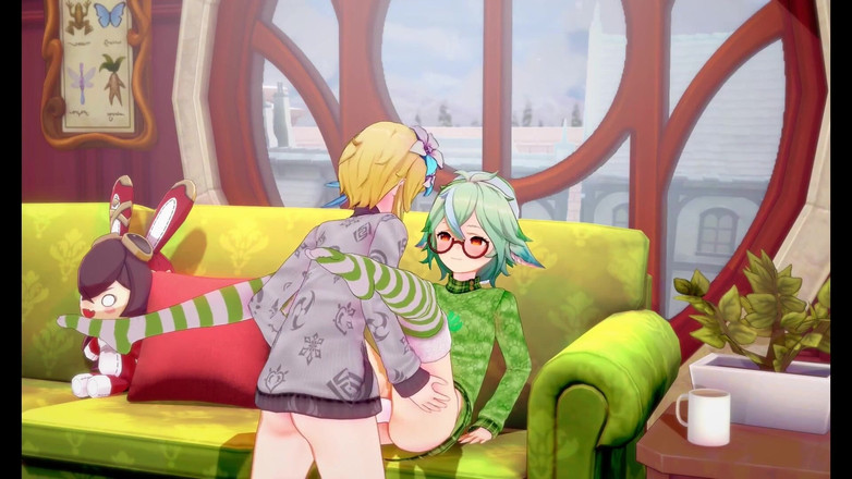 Velvixian3Futanari: Genshin Futa - Jingle Bells (futa Shemale)