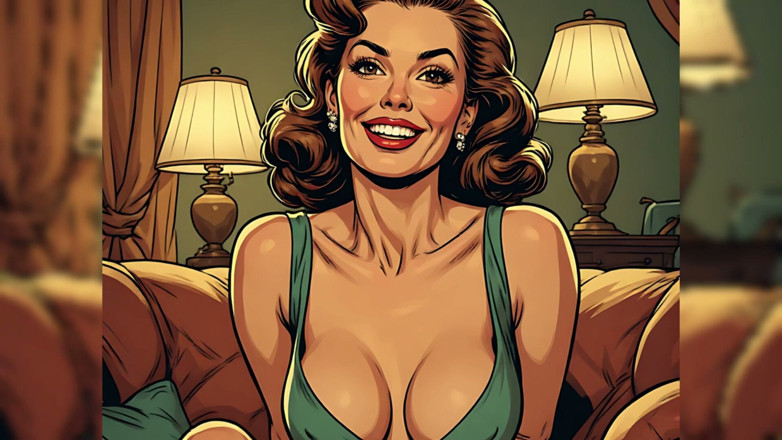 AI Porn: Vintage Pin up Babe Art