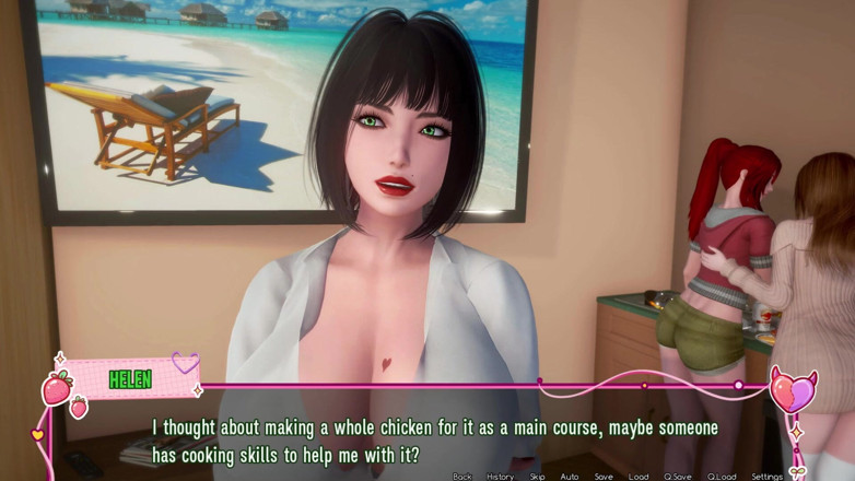 3D Cartoon Porn: Murmur 37 - Adam brinca com o corpo de Liz e dedos...