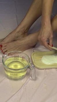 Golden Shower. Foot Fetish and Food Games